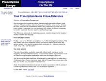 Tablet Screenshot of prescription-europe.com